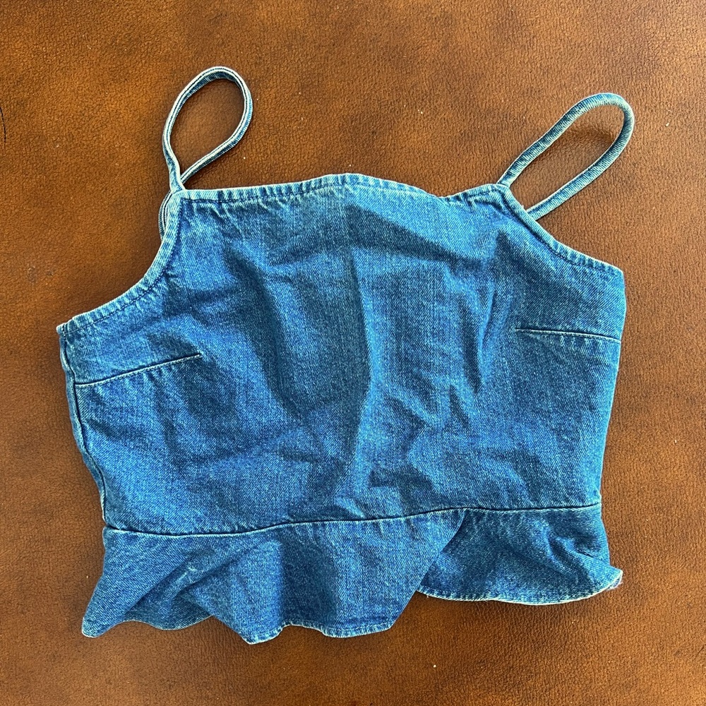 Denim Crop Top